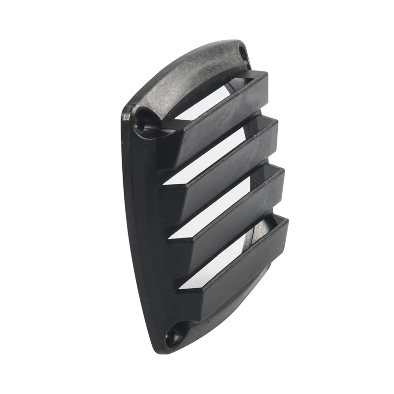 84mm ABS Louvered Vent Boat Marine Hull Grill Cover for RV Replacement Part - Black