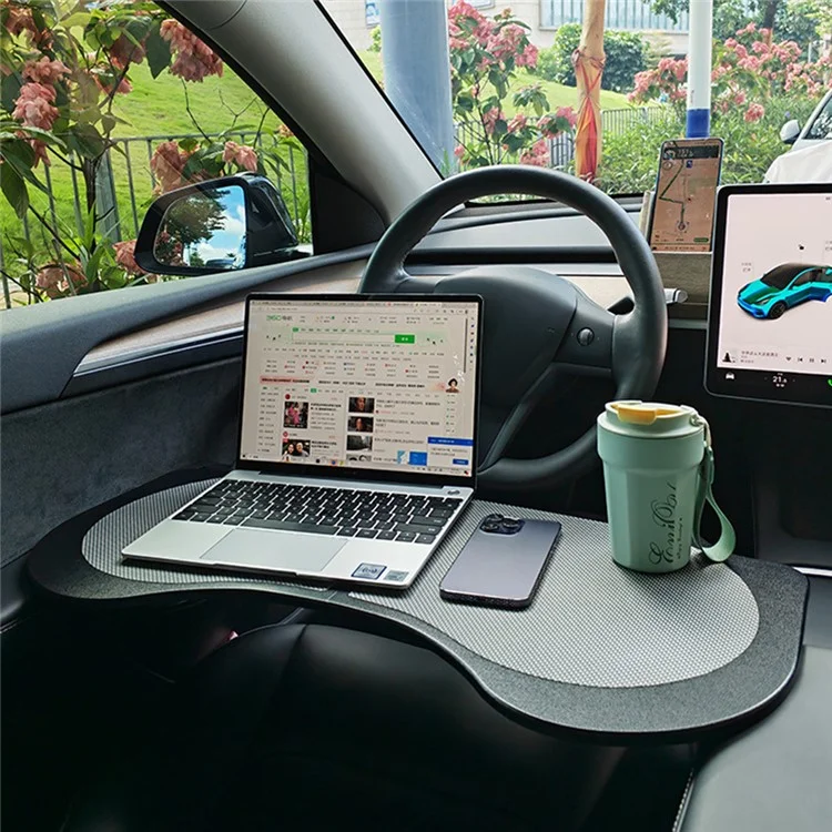 Folding Desk Board for Tesla Model 3 / Y Mini Table for Dining, Computing
