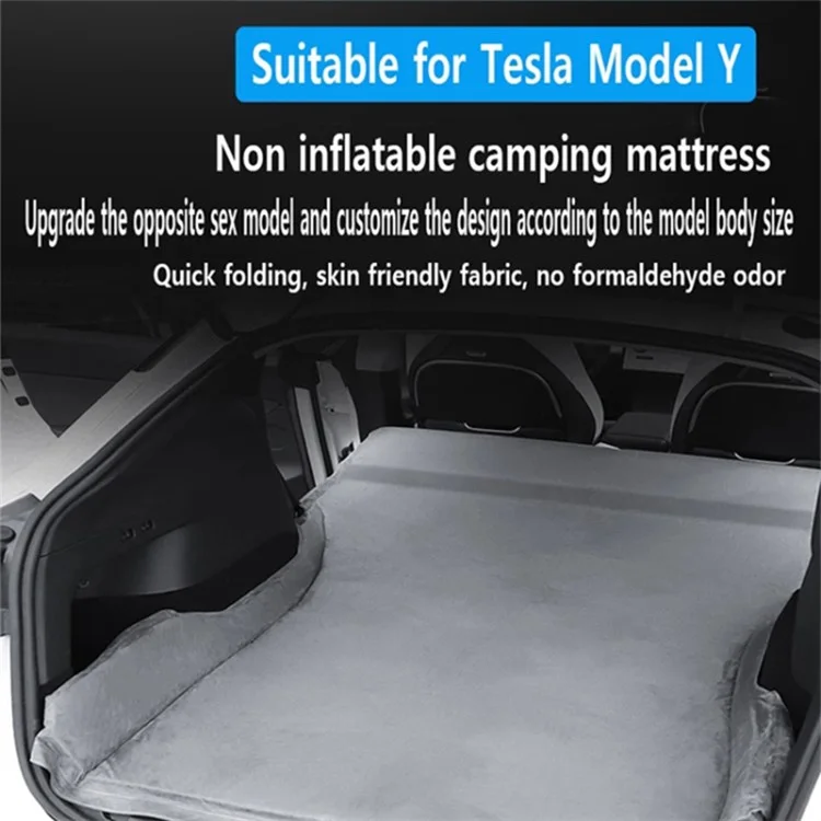 Materasso per auto Tesla Model Y / 3, spessore 5 cm, materassino da campeggio per il sedile posteriore