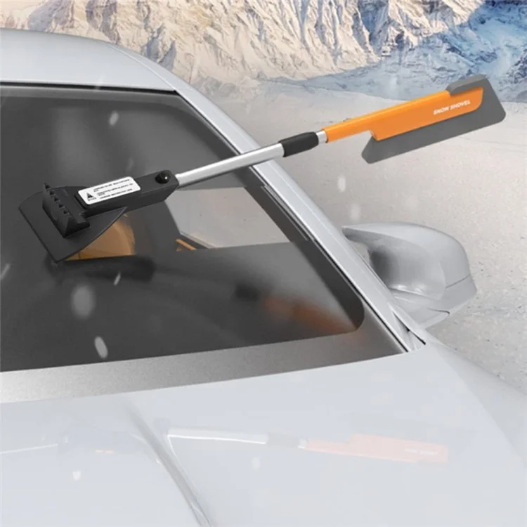 Pá de Neve Telescópica para Carro, Escova de Desgelo e Ferramenta de Limpeza (Versão Padrão)