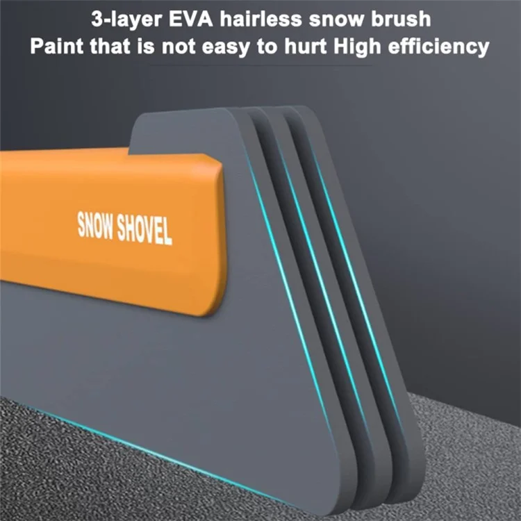 Pá de Neve Telescópica para Carro Defrost Deicing Escova Ferramenta de Limpeza (com Luz)
