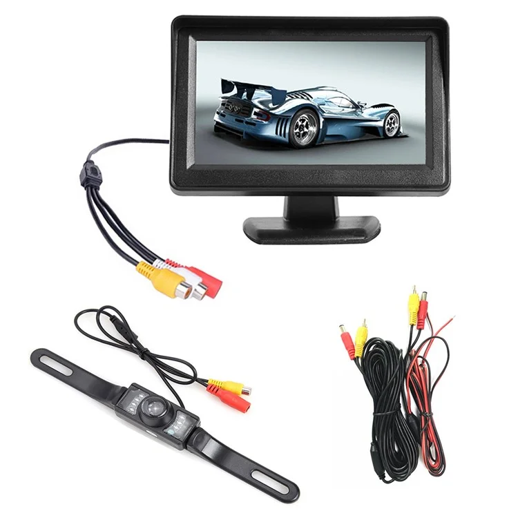 Monitor di Backup Dell'auto RH-310 da 4,3 Pollici Con Monitor di Backup Per Auto Con Telecamera Inversa Per Veicoli Per Camion