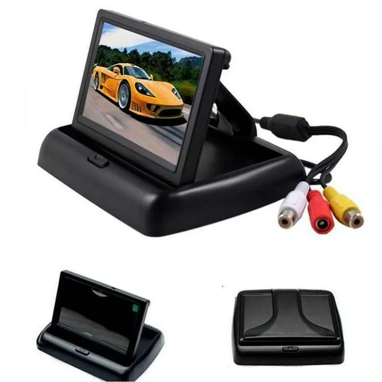 RH-312 4.3-inch TFT Folding Car Backup Monitor Display Reversing Parking Camera Kit