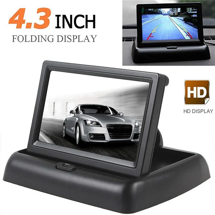 RH-312 4.3-inch TFT Folding Car Backup Monitor Display Reversing Parking Camera Kit