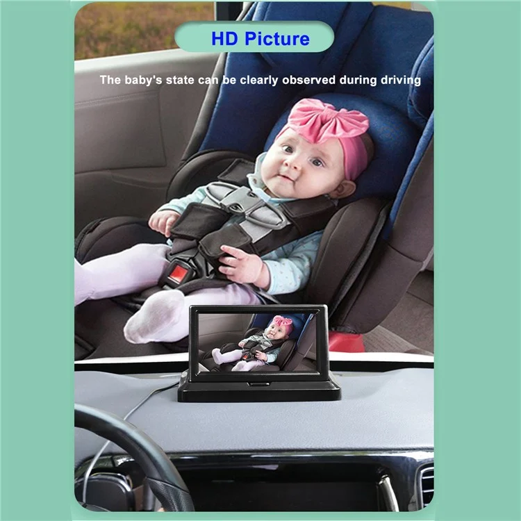 RH-B02 Telecamera per Monitor Auto per Bambini da 4,3 pollici 1080P per Sedile Posteriore