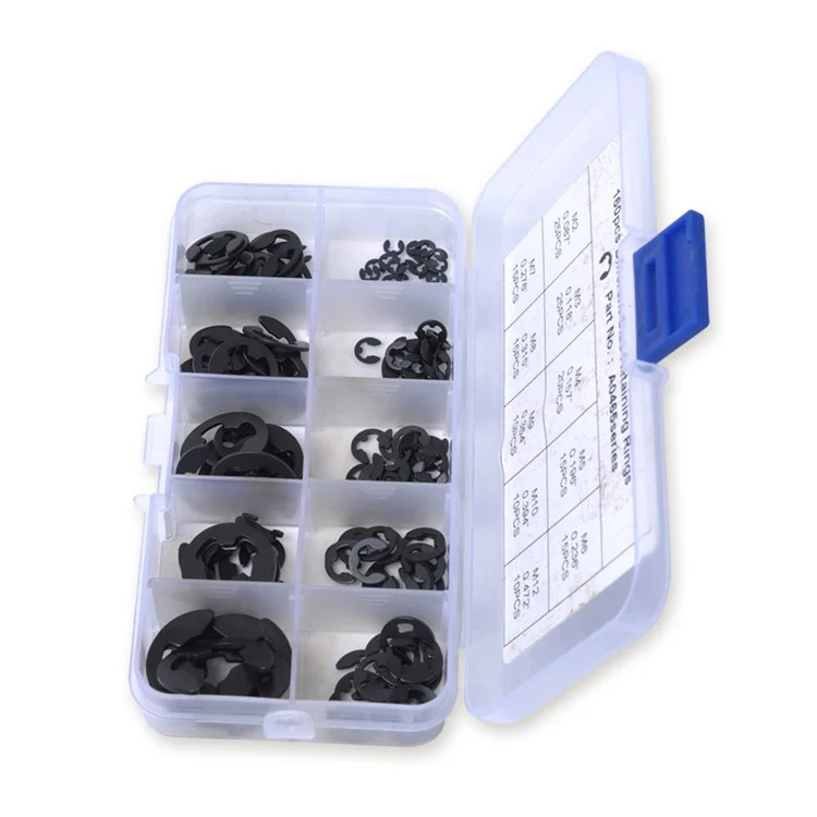 160Stück 2mm-25mm Sicherungsringe für Autos und LKWs, sortierter E-Clip-Sicherungsringsatz