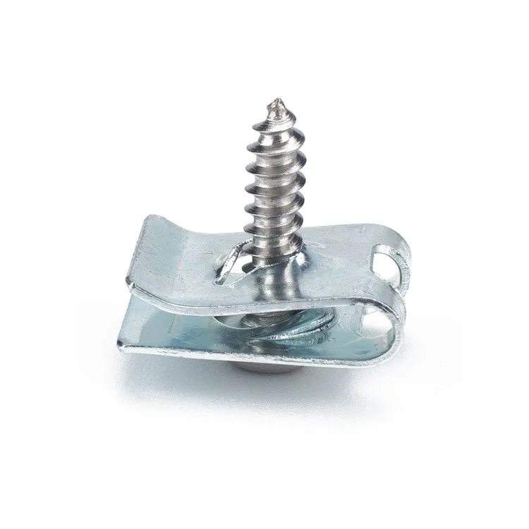 A2749 200Pcs Clip Nut et Vis Autotaraudeuse Assortiment Résistant à la Rouille de Type U