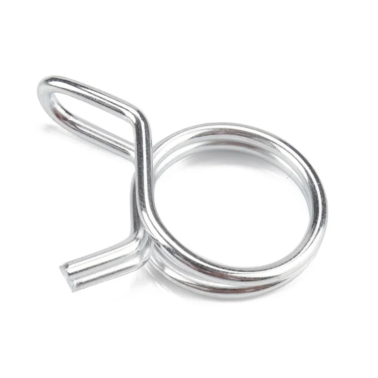 A2392 285 pièces Assortiment de pinces à ressort de tube double en fil avec boîte en plastique