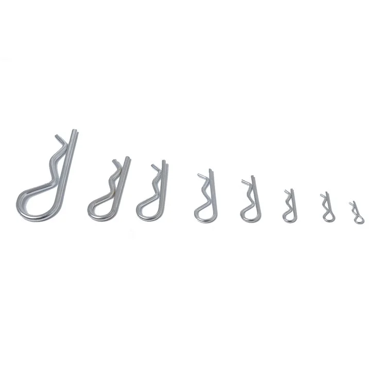 A1227 125Stück Schwer Duty Verzinkt Haar Pin Splint Pin Hitch Pin Sortiment Kit