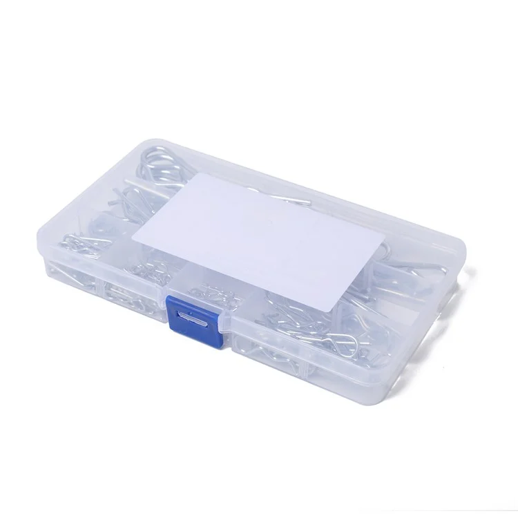 A1227 125Stück Schwer Duty Verzinkt Haar Pin Splint Pin Hitch Pin Sortiment Kit