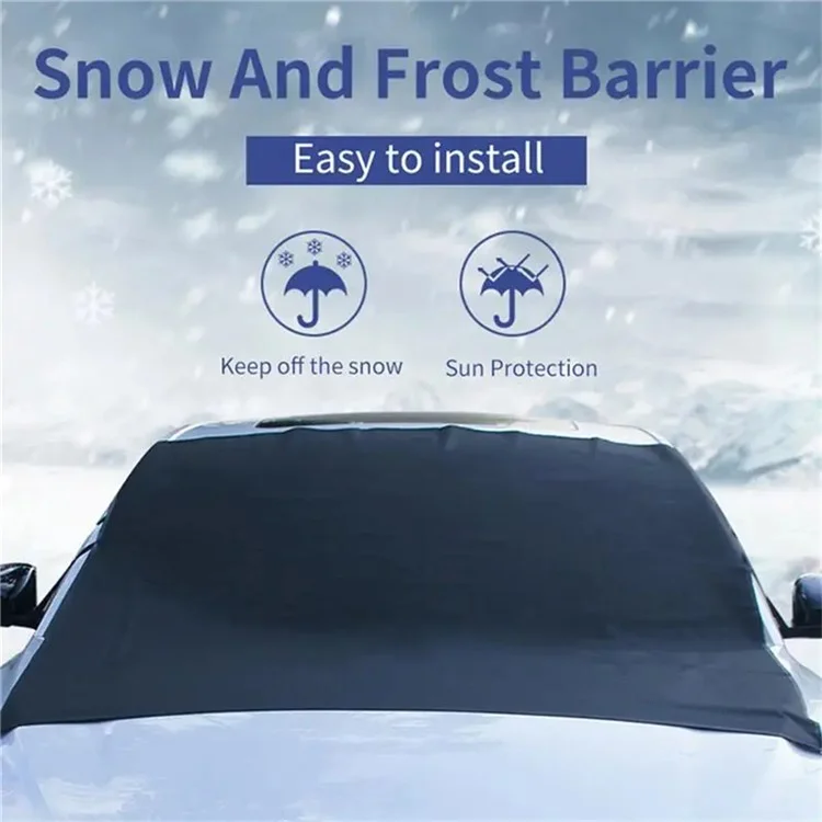 SUV Windshield Cover Thicken 600D Oxford Cloth Black Anti-freeze Sunshade Snow-proof Cloth