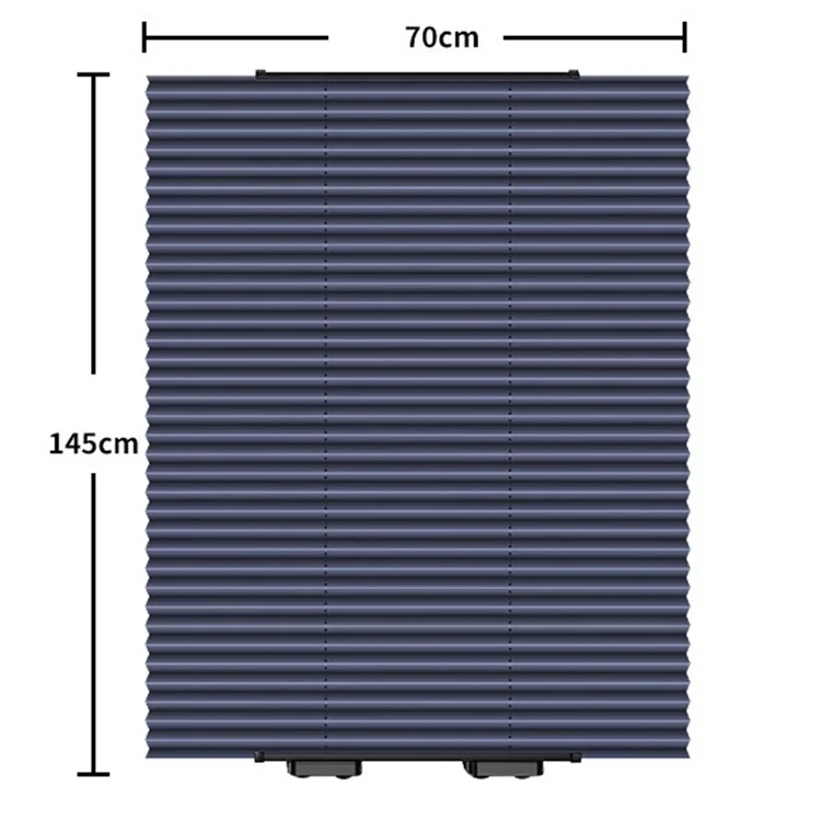 70x145cm Car Sunshade Interior Windscreen Sunshade Curtain Shade with 6 Suction Cups