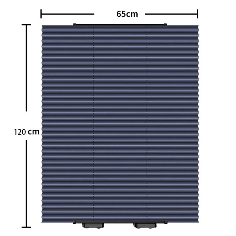 Parasol para parabrisas delantero de coche de 65x120 cm con 6 ventosas
