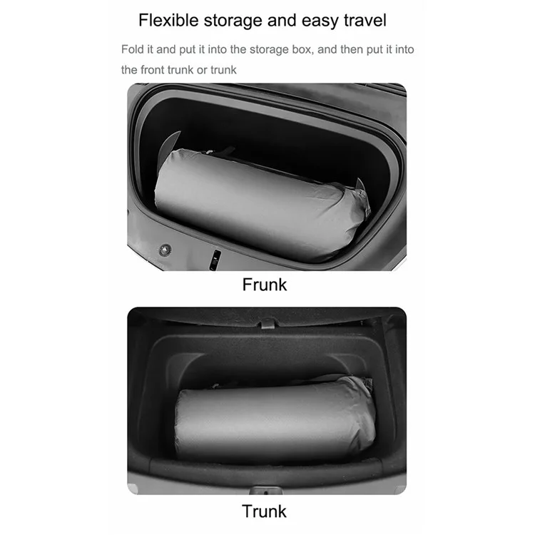 TSL813 For Tesla Model Y / 3 Car Rear Seat Mattress Automatic Inflation Back Seat Sleeping Pad