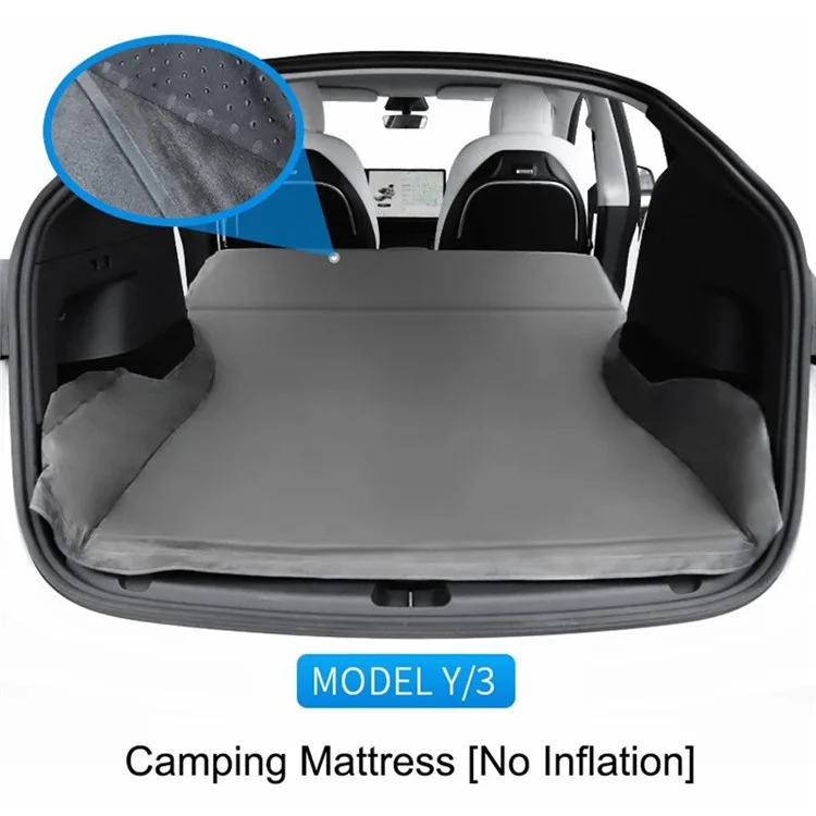 TSL813 For Tesla Model Y / 3 Car Rear Seat Mattress Automatic Inflation Back Seat Sleeping Pad