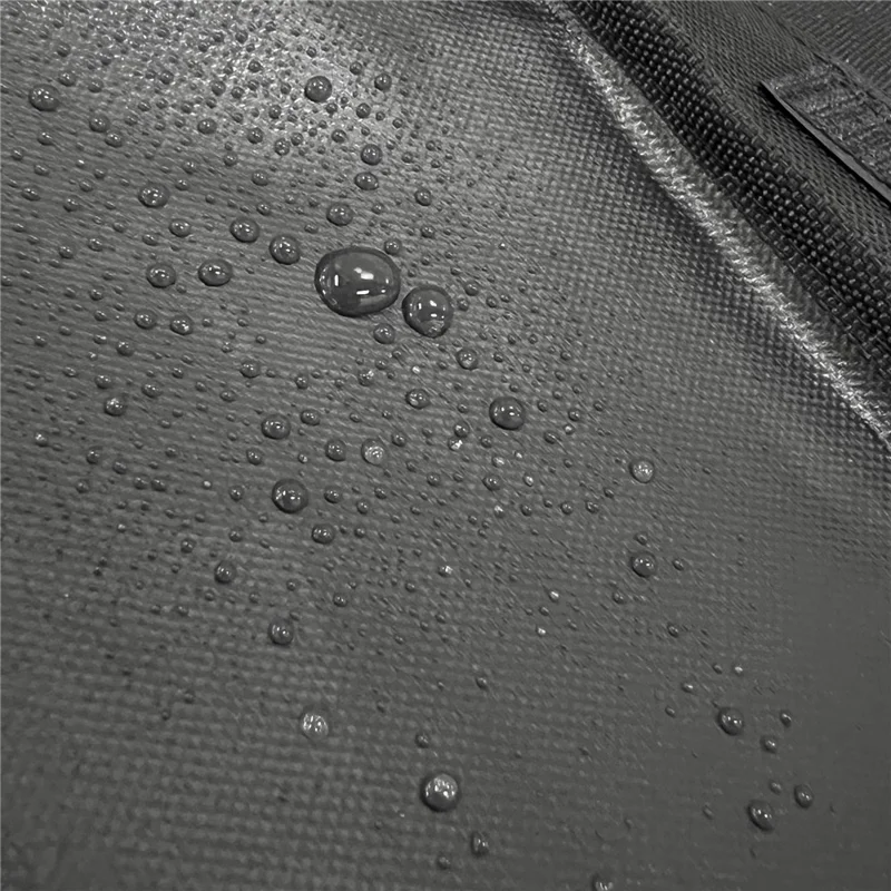 Sac de coffre de voiture pliable en tissu Oxford 600D pour le camping en plein air, 135 * 51 * 51 cm - Noir