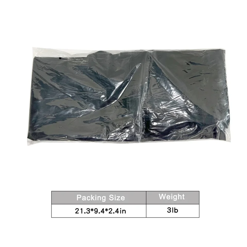 Sac de coffre de voiture pliable en tissu Oxford 600D pour le camping en plein air, 135 * 51 * 51 cm - Noir