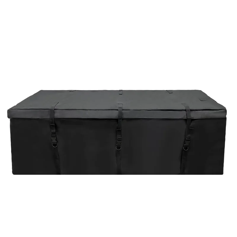 Sac de coffre de voiture pliable en tissu Oxford 600D pour le camping en plein air, 135 * 51 * 51 cm - Noir