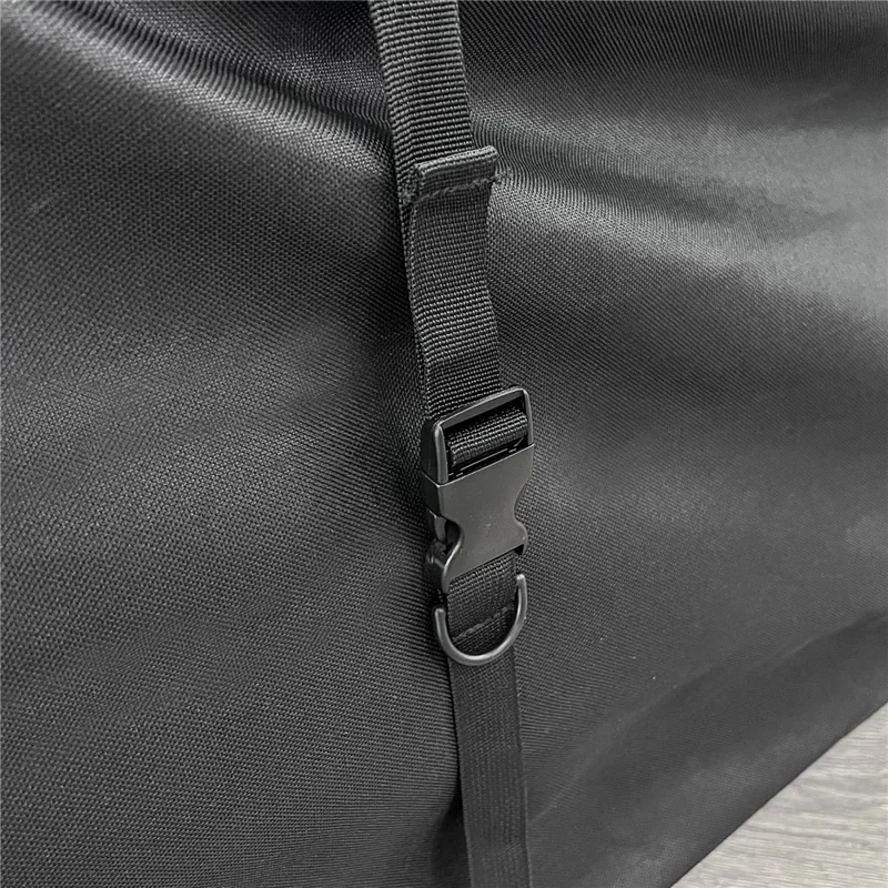 Sac de coffre de voiture pliable en tissu Oxford 600D pour le camping en plein air, 135 * 51 * 51 cm - Noir