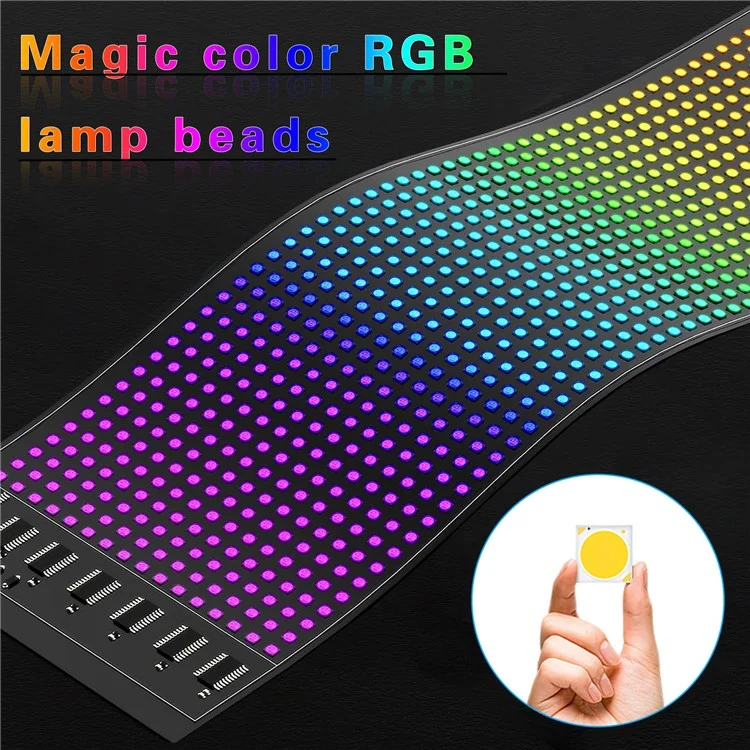 Schermo LED flessibile per il lunotto posteriore dell'auto RP937 Messaggio scorrevole Display APP Control