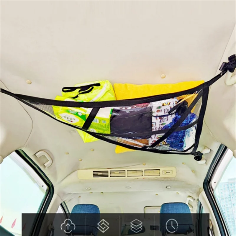 Bolsa de carga para el techo del coche de 88x59x110 cm con forma de triángulo