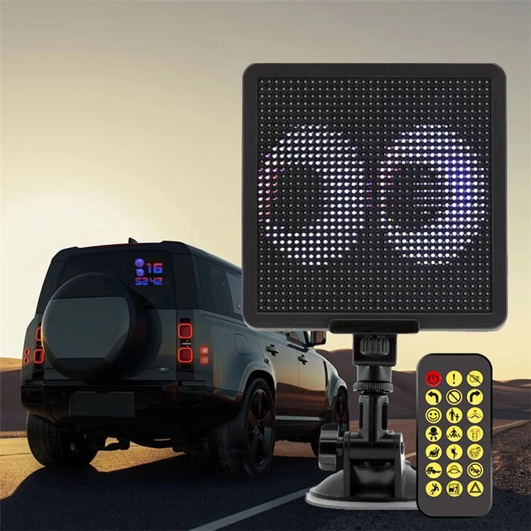Schermo di visualizzazione dei pixel P32SR Smartphone App Control 32x32 Pixel LED Car Sign LED Screen