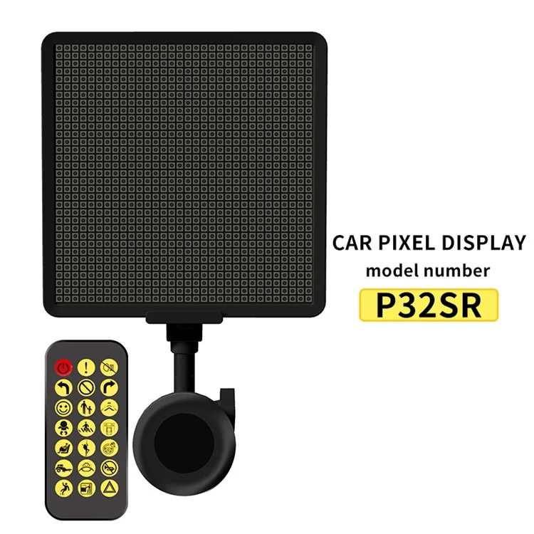 Schermo di visualizzazione dei pixel P32SR Smartphone App Control 32x32 Pixel LED Car Sign LED Screen