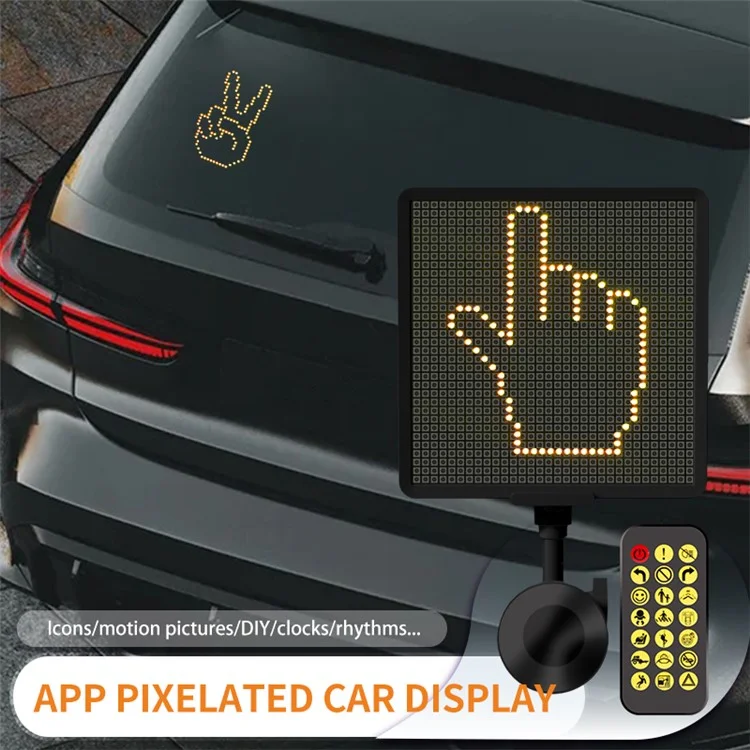 Schermo di visualizzazione dei pixel P32SR Smartphone App Control 32x32 Pixel LED Car Sign LED Screen