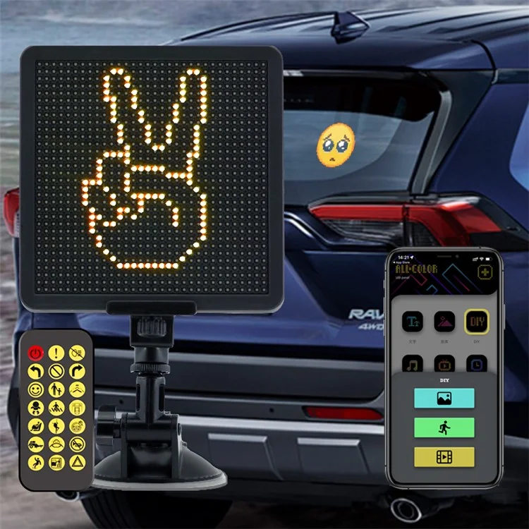 Schermo di visualizzazione dei pixel P32SR Smartphone App Control 32x32 Pixel LED Car Sign LED Screen