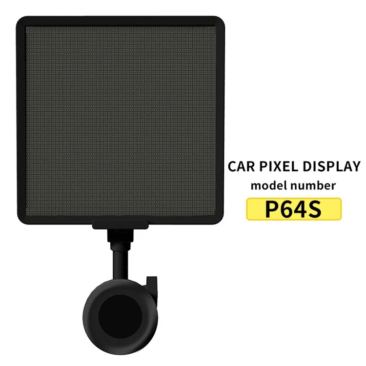 Pantalla de imagen de píxeles del coche P64S Bluetooth Control de aplicación Tablero de mensajes DIY de ventana trasera del coche