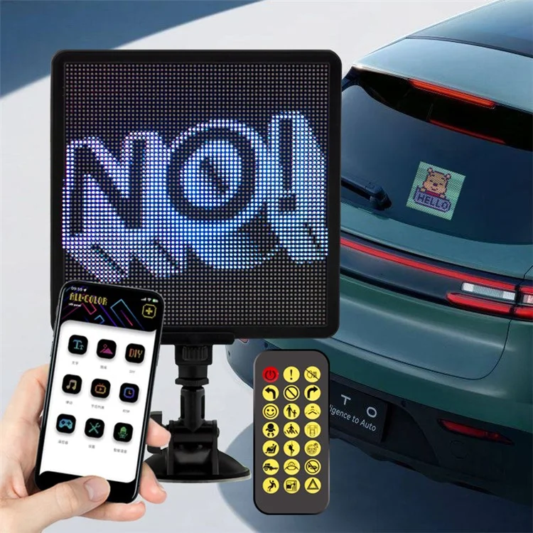 P64SR Schermo di visualizzazione a LED Pixel fai-da-te per auto Controllo app smartphone Cartello luminoso 