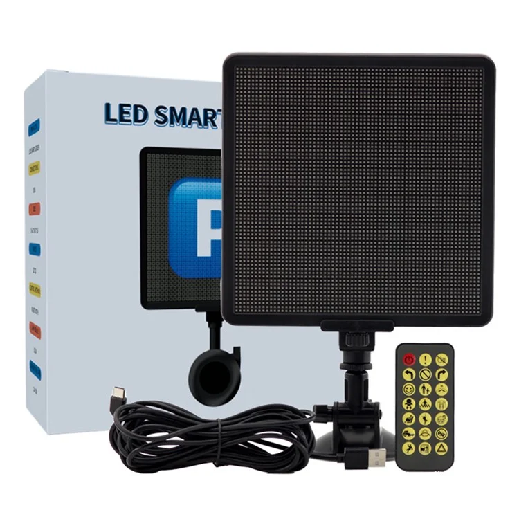 P64SR Schermo di visualizzazione a LED Pixel fai-da-te per auto Controllo app smartphone Cartello luminoso 