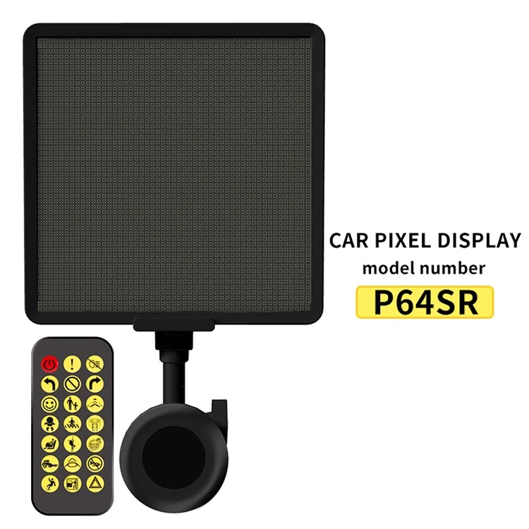 P64SR Schermo di visualizzazione a LED Pixel fai-da-te per auto Controllo app smartphone Cartello luminoso 