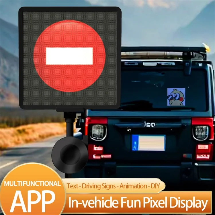 P64SR Schermo di visualizzazione a LED Pixel fai-da-te per auto Controllo app smartphone Cartello luminoso 
