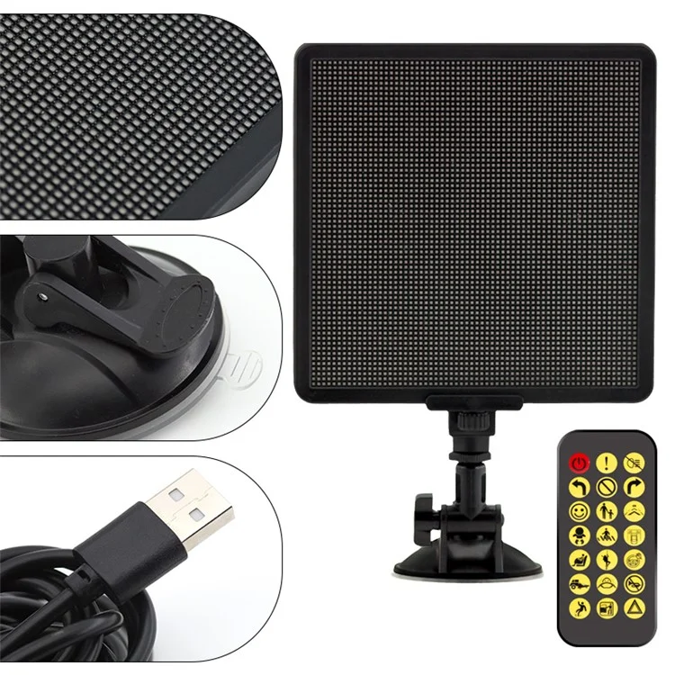 P64SR Schermo di visualizzazione a LED Pixel fai-da-te per auto Controllo app smartphone Cartello luminoso 