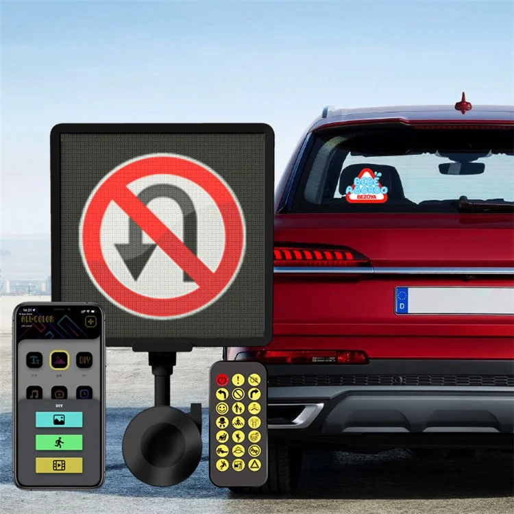 P64SR Schermo di visualizzazione a LED Pixel fai-da-te per auto Controllo app smartphone Cartello luminoso 