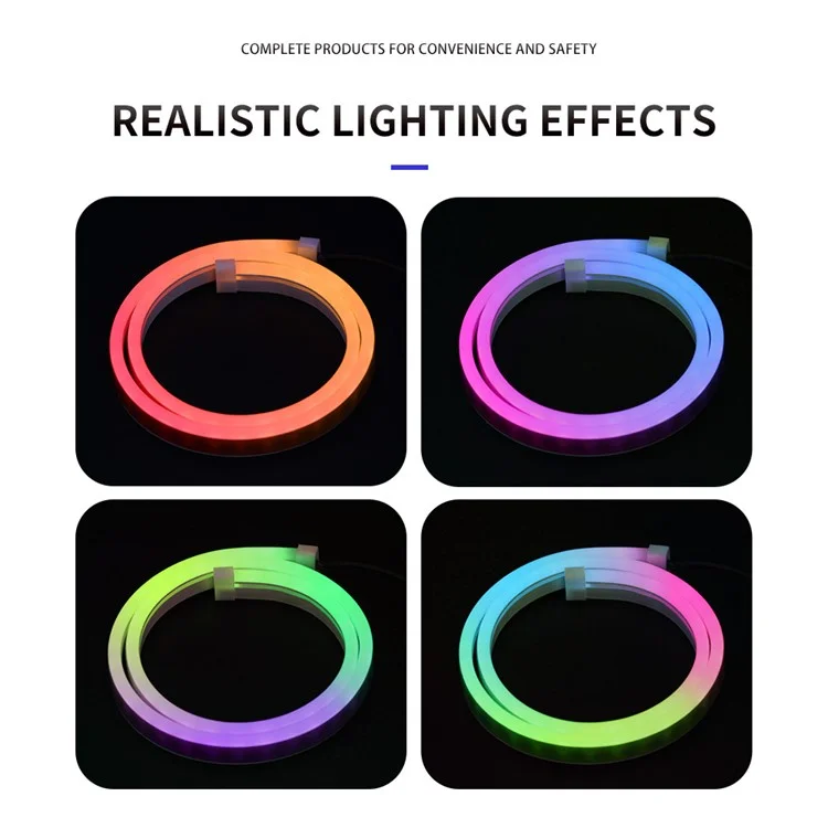 DR06-12 2 Bandes LED d'éclairage Bluetooth avec télécommande pour la décoration de voiture 