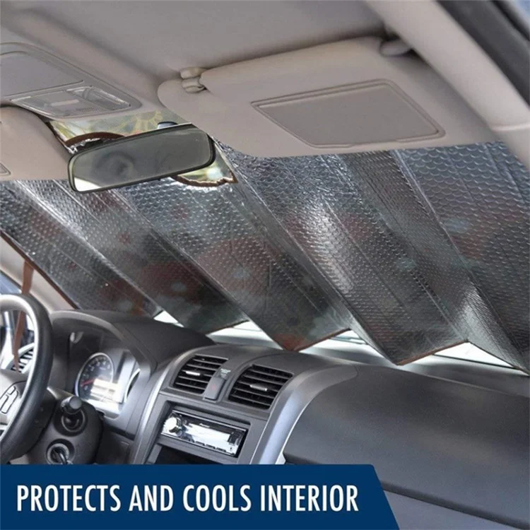 70x145cm Car Front Windshield Sunshade Cover UV Protection Heat Insulation Sun Shade - Colorful Butterfly
