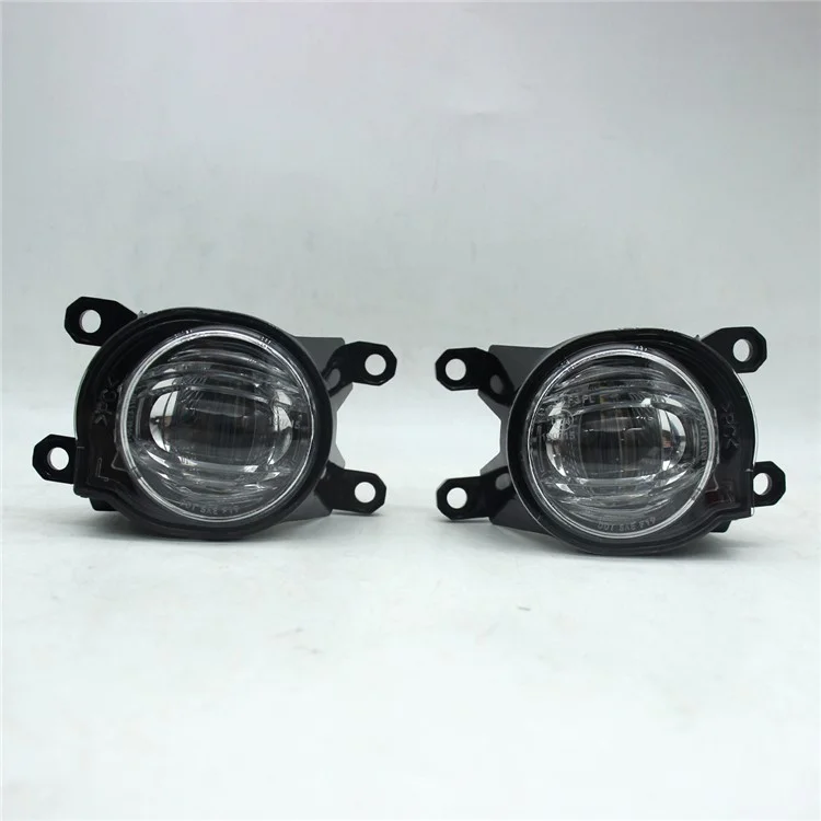 For Toyota Highlander 2024 1 Pair Car White LED Fog Lights Waterproof Working Lamp Bezel Assembly Kit