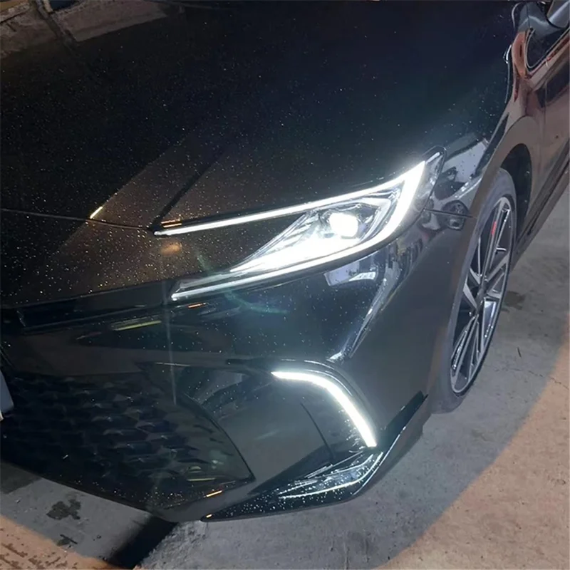 For Toyota Camry 2025 1 Pair 3-Color LED Car Daytime Running Lights Turn Signal DRL Lamp