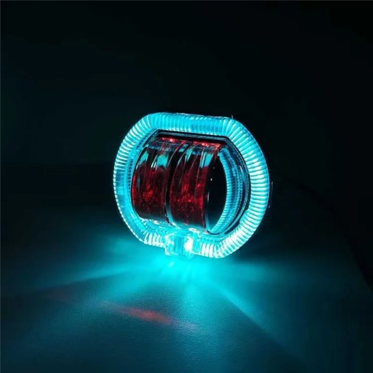 Motorcycle Modified LED Headlight Dual Aperture Motorbike Spotlight