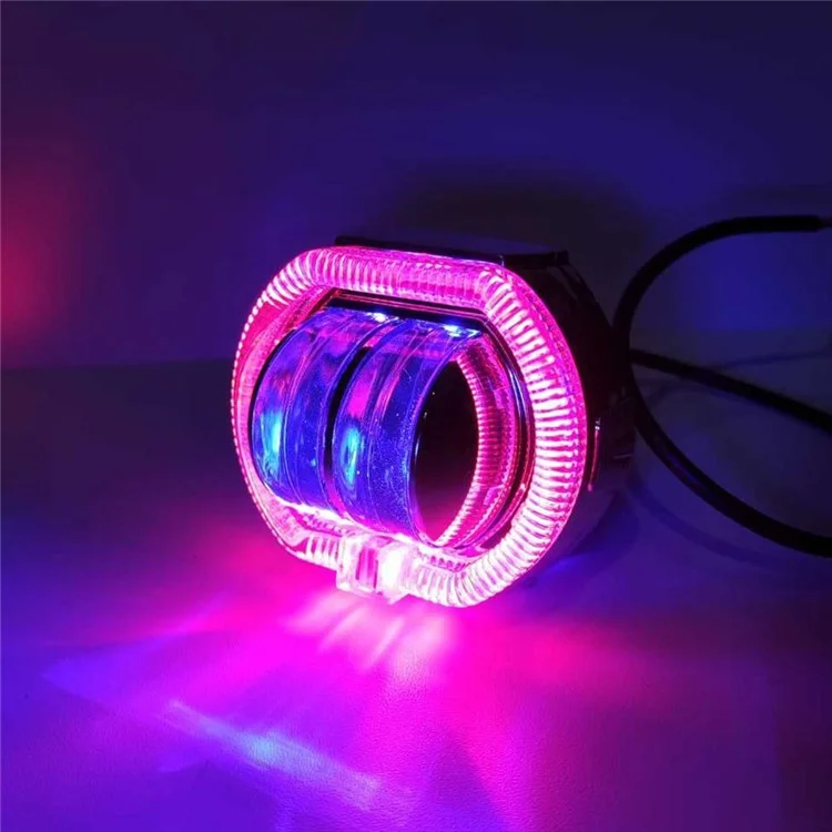 Motorcycle Modified LED Headlight Dual Aperture Motorbike Spotlight