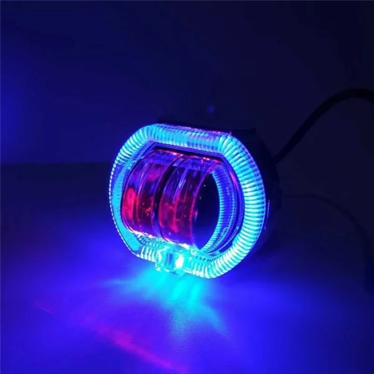 Motorcycle Modified LED Headlight Dual Aperture Motorbike Spotlight