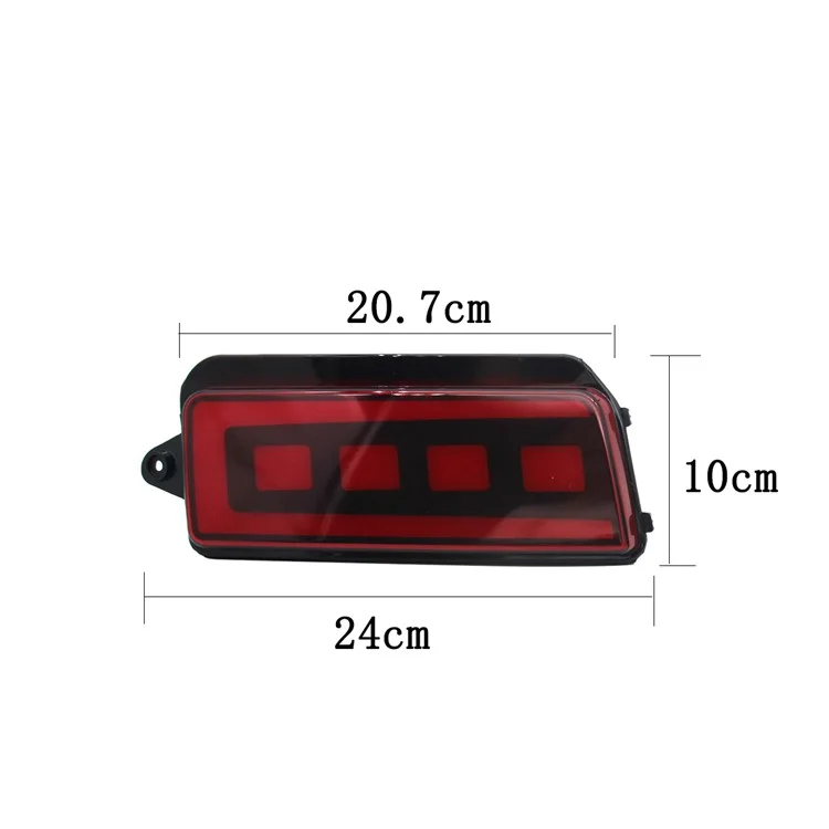 Pour Grand Cherokee 2005-2010 1 Paire Voiture Arrière Pare-chocs Clair LED Rouge DRL Turn Signal Lampe de Freinage - Rouge