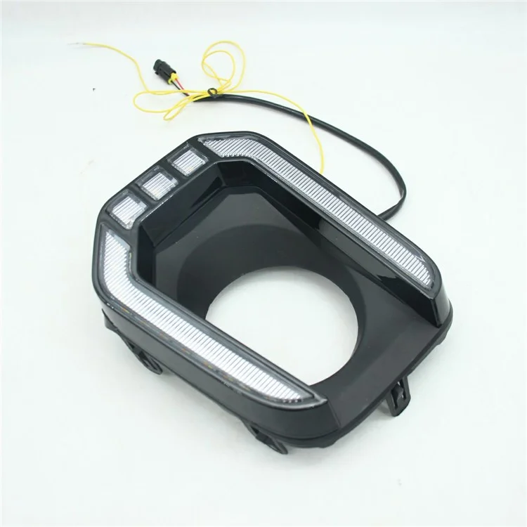 For Toyota Tacoma 2016-2023 1 Pair Car DRL Light White+Yellow LED Daytime Running Turn Signal Lamp