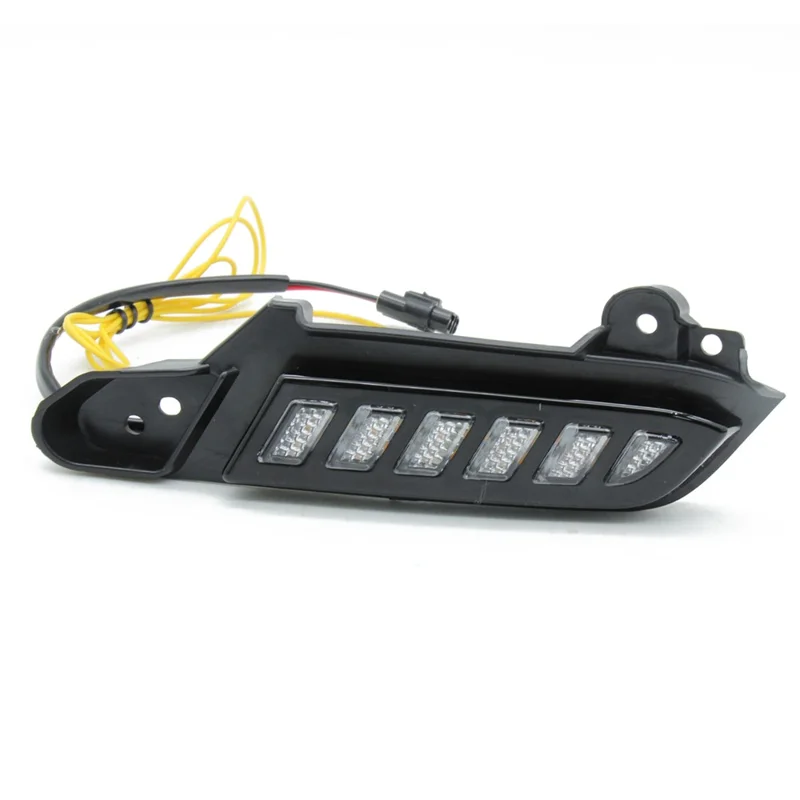 For Toyota Tacoma 2016-2020 1 Pair Car Daytime Running Light White+Yellow LED Turn Signal Lamp