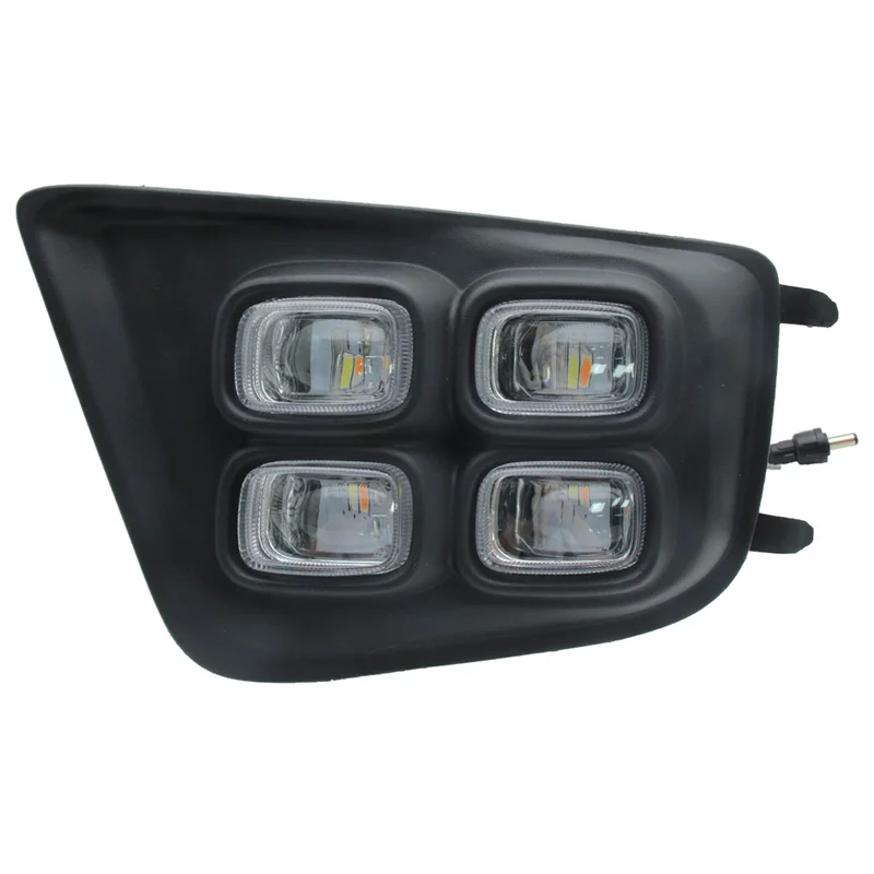 For Toyota Tacoma 2012-2015 1 Pair Car DRL Fog Light Waterproof White+Yellow LED Turn Signal Lamp