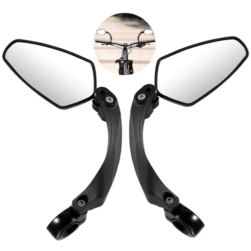 WEST BIKING 1Pc YP0720033 Electric Bike Rearview Mirror HD Adjustable Angle for Bicycle Handlebar - Left