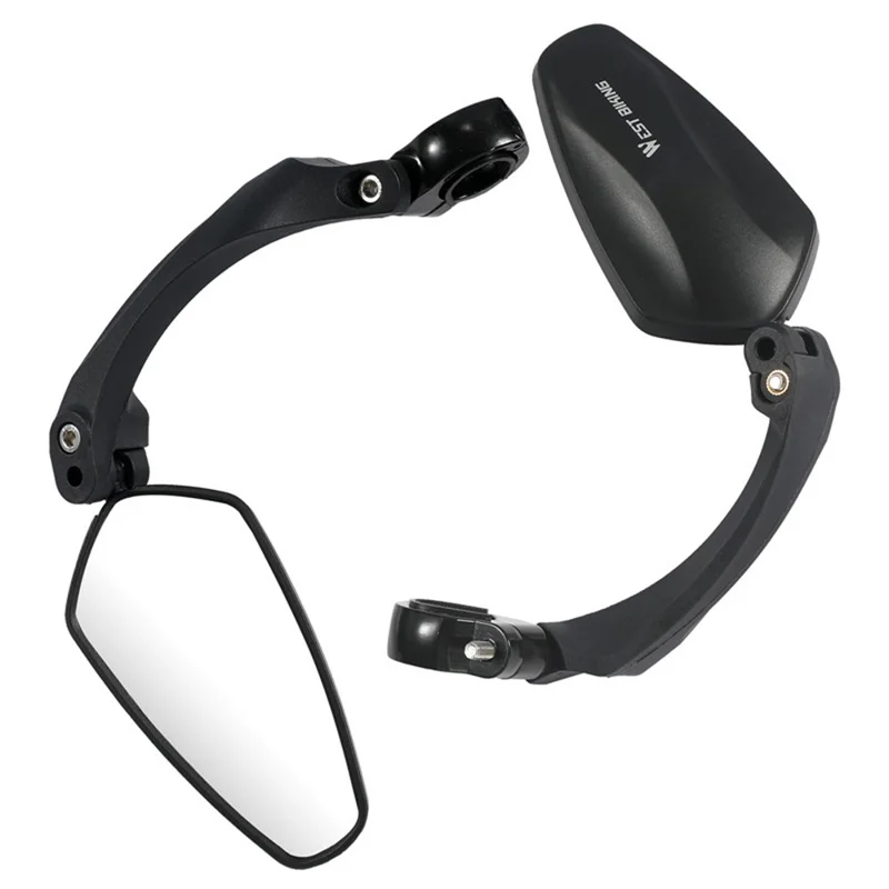 WEST BIKING 1Pc YP0720033 Electric Bike Rearview Mirror HD Adjustable Angle for Bicycle Handlebar - Left