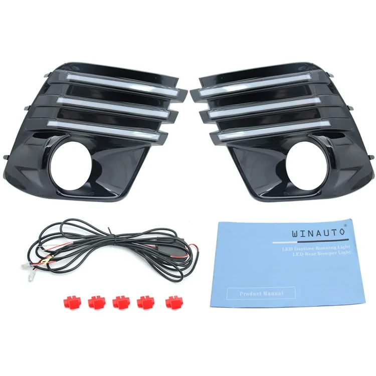For Subaru Forester 2019-2022 1 Pair Car Light Three Color LED Running Turn Signal Lamp